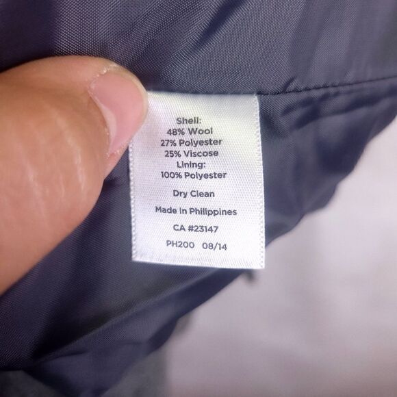 Talbots Gray Wool Blend Above Knee Skirt Size 10 - Picture 7 of 7